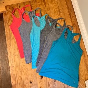 Lot of 6 gap fit razor back tank tops